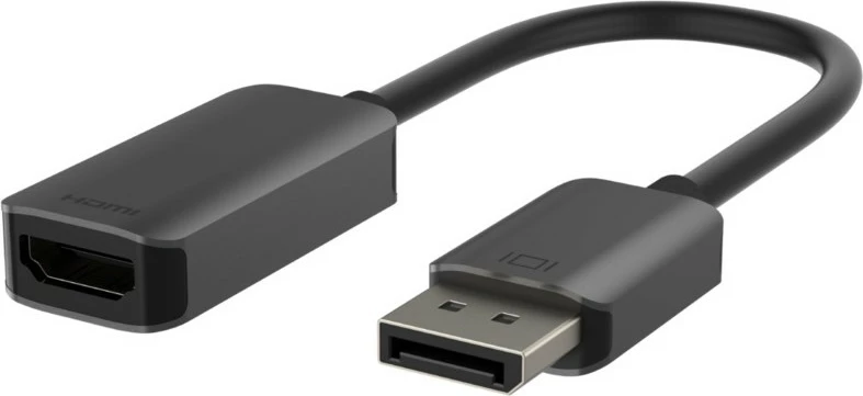 Adapter DisplayPort na HDMI, Belkin AVC011btSGY-BL, 0,22 m, črn