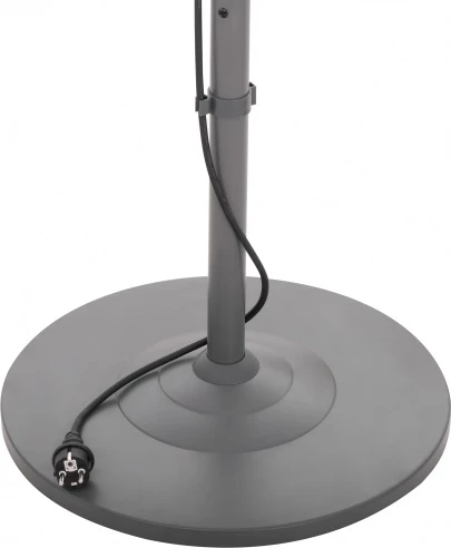 Stoječi grelec za teraso Adler Camry CR 7737, 1000/2000 W, kvarčni grelci, IP24, 14 m², višina 157–202 cm, siv