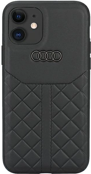 Ovitek iz pravega usnja za iPhone 12/12 Pro 6,1", Audi, črn