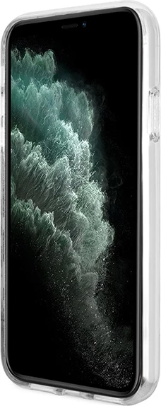 Set ovitek za telefon in brezžični polnilnik Guess GUBPN61H4EACSK za iPhone 11, 6.1", MagSafe, črn