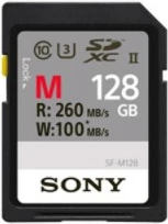 Kartica pomnilnika 128GB SDXC, Class 10, UHS-II, SONY, črna