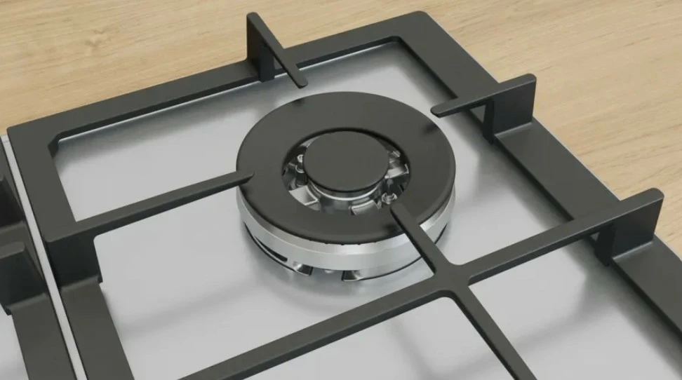 Kuhalna plošča na plin, 4 cone, nerjaveče jeklo Bosch PCH6A5I90