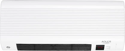 Grelna zračna zavesa za stensko montažo Adler AD 7714, max. 2200 W, 2 stopnji 1000/2000 W, keramični element, termostat 7–38 °C, tedenski časovnik, daljinski upravljalnik, bela