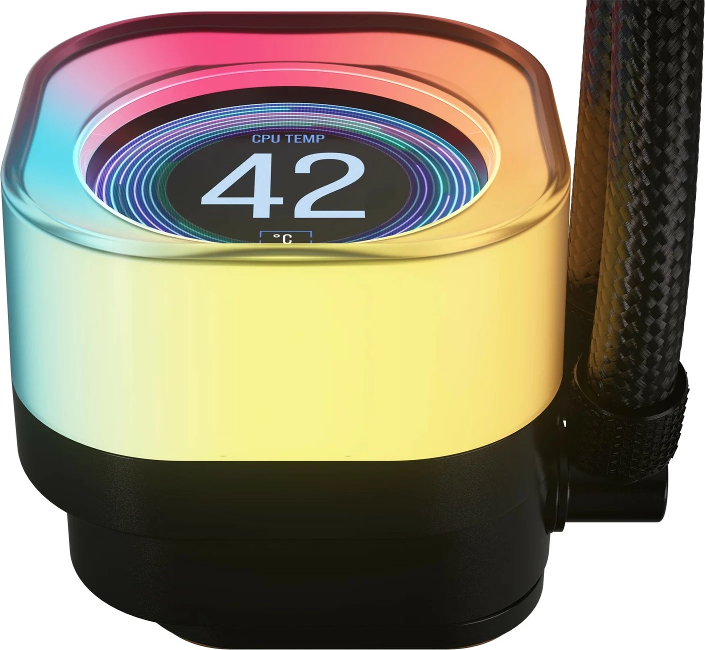 Hladilnik procesorja Corsair iCUE LINK TITAN 360 RX LCD, 3x12 cm, RGB, črn