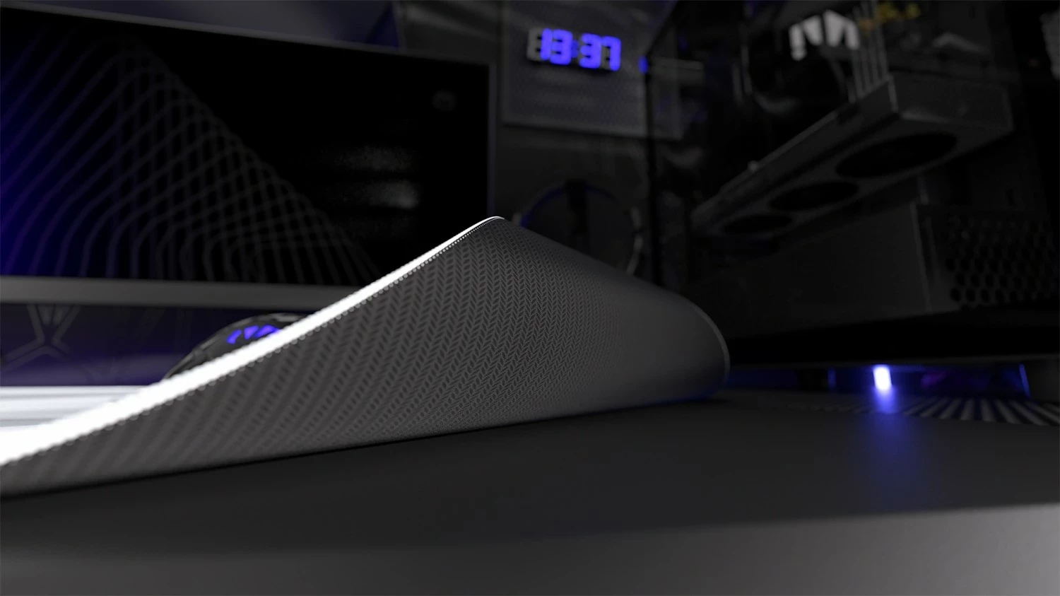 Velik bel podložek za miško Endorfy Crystal Onyx XL