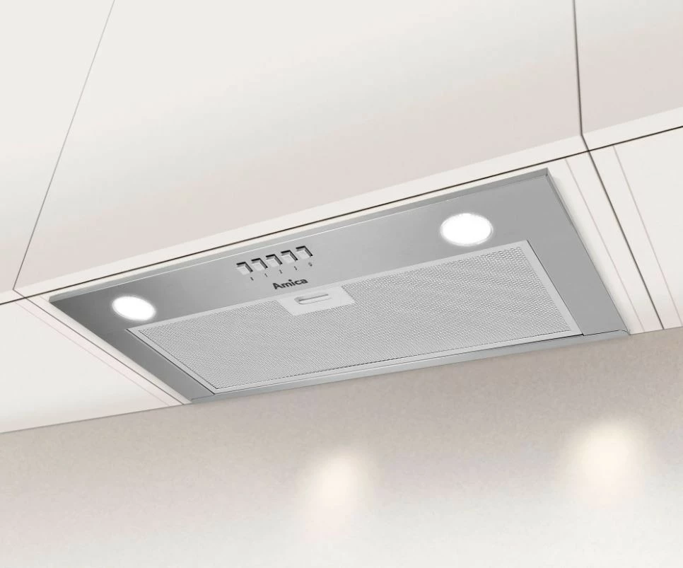 Vgradna kuhinjska napa Amica OMC6242I, 600 mm, 3 hitrosti, LED, srebrna