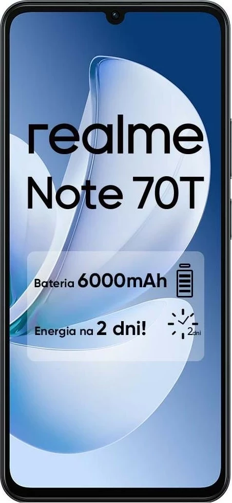 Pametni telefon Realme Note 70T, 4GB/128GB, črn