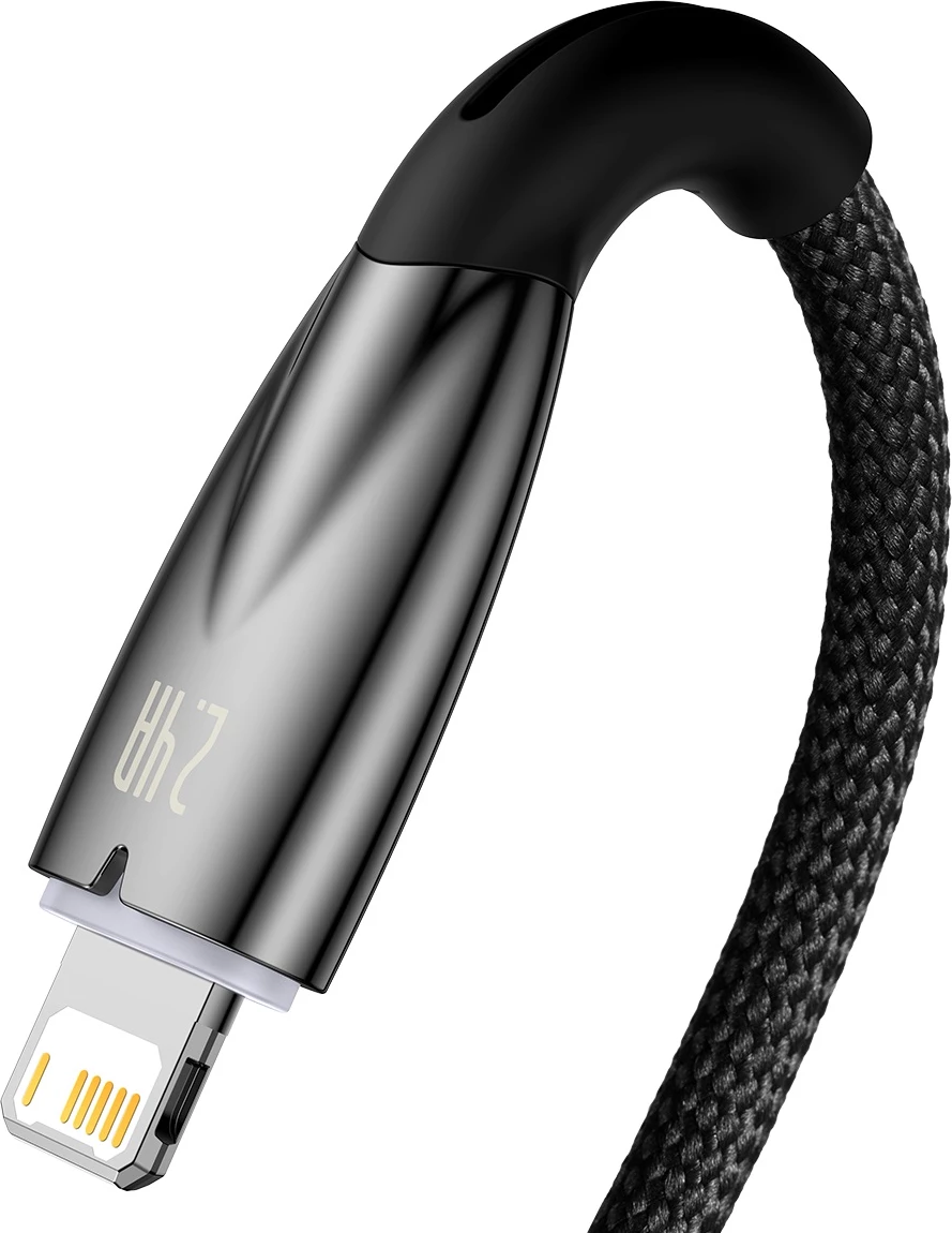 Kabel USB-A v Lightning, 2 m, 2,4 A, črn — Baseus Glimmer Series