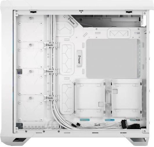 Ohišje Fractal Design Torrent White RGB TG Clear Tint, Midi Tower, kaljeno steklo, belo