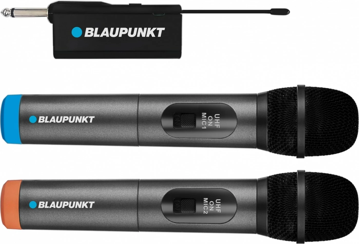 Brezžični komplet mikrofonov, Blaupunkt WM60UDB, UHF, 2 kosa, modra/oranžna