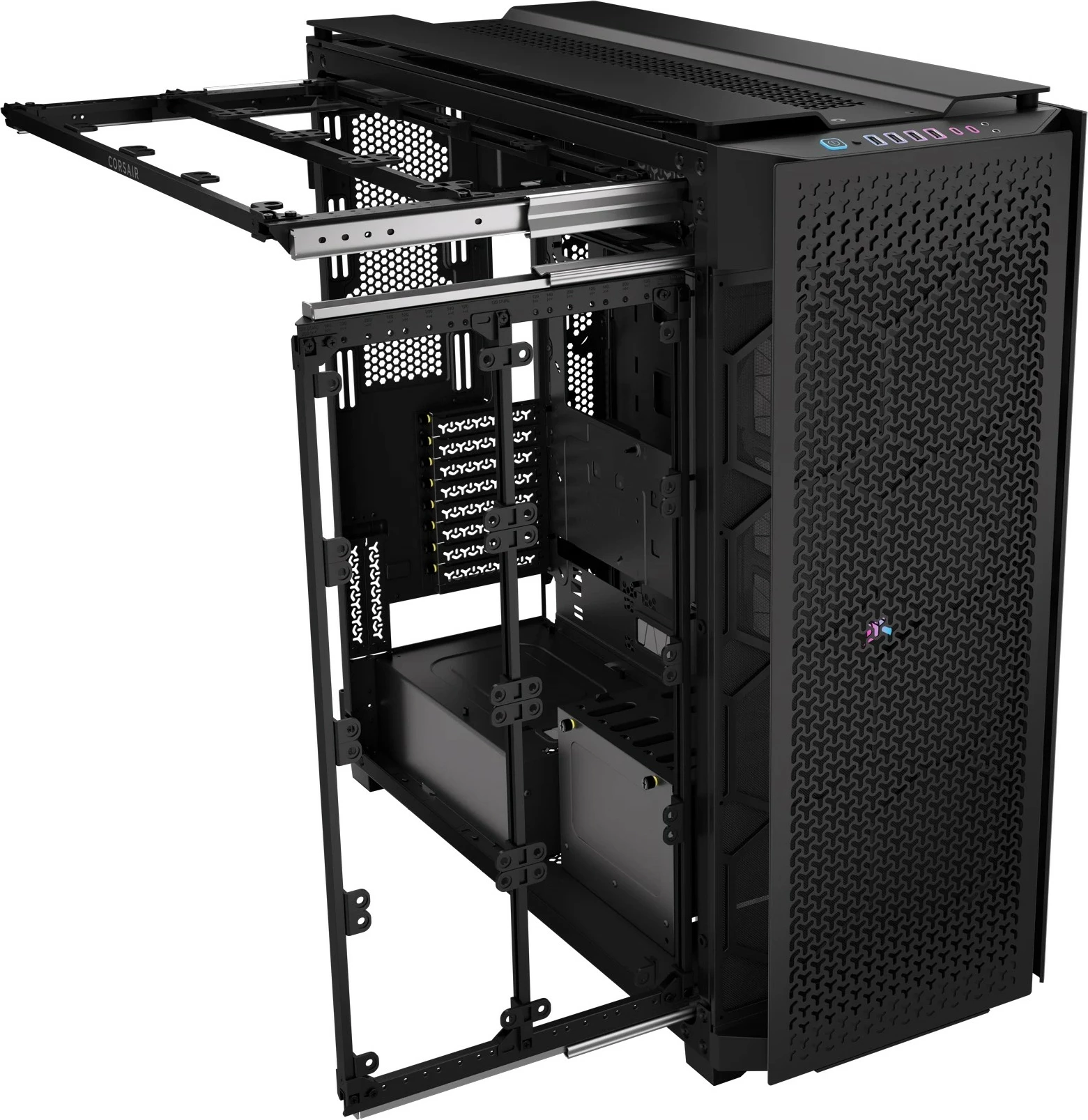 Računalniško ohišje Super Full Tower Frame 9000D RGB, Corsair, ATX, črno