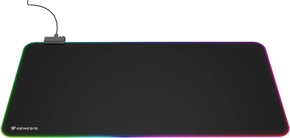 Velika podloga za miško Genesis Boron 500 XXL RGB, črna
