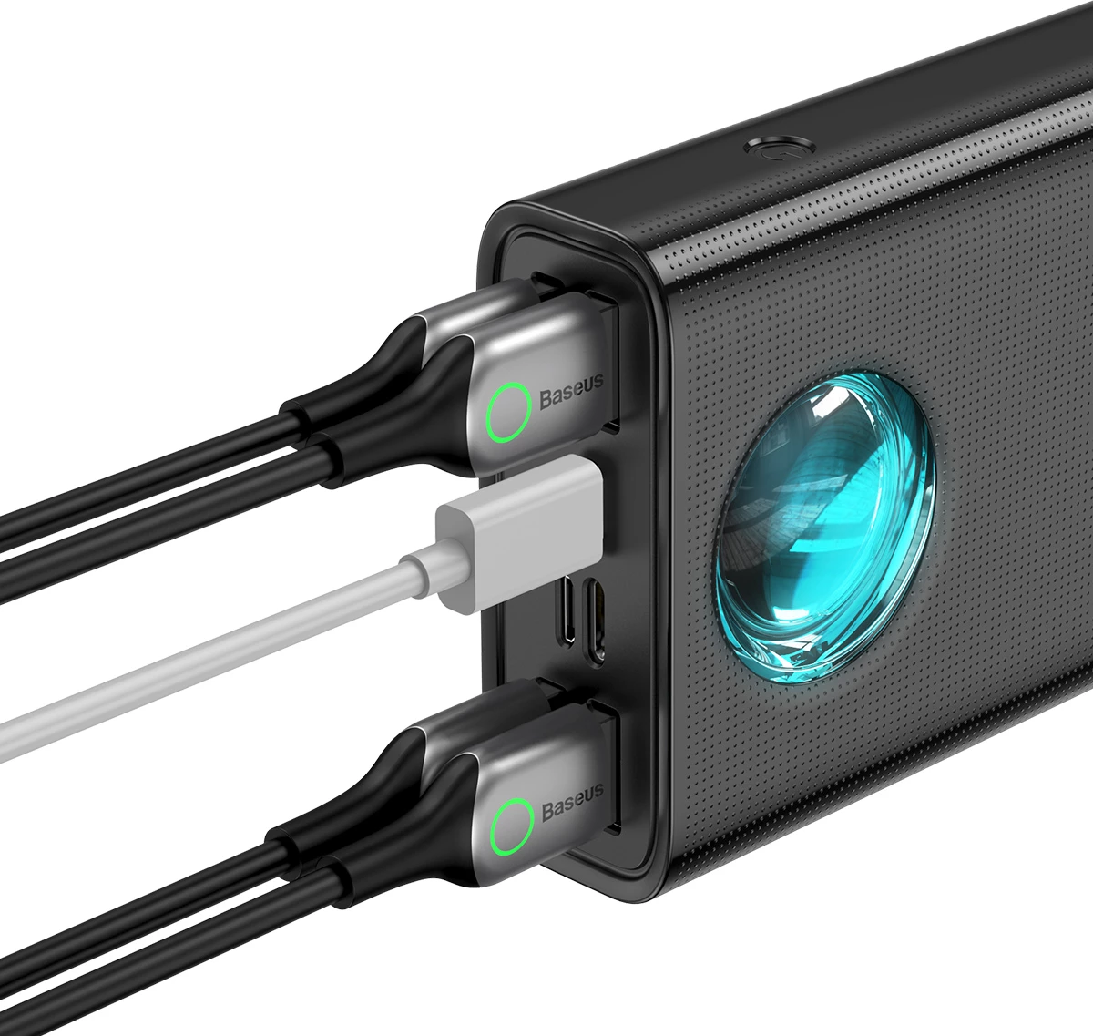 Prenosna baterija Baseus Amblight 30000mAh 65W, črna