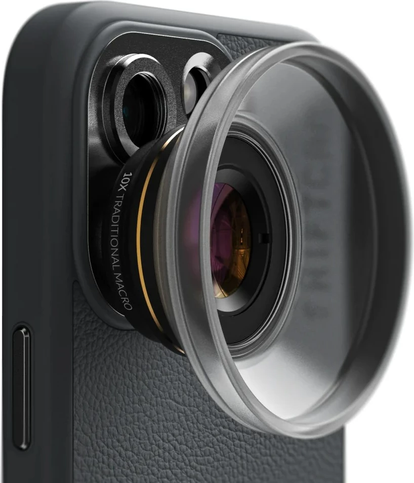 Makro leča 10X za telefon ShiftCam LU-MC-025-23-EF, z etuijem, zlata