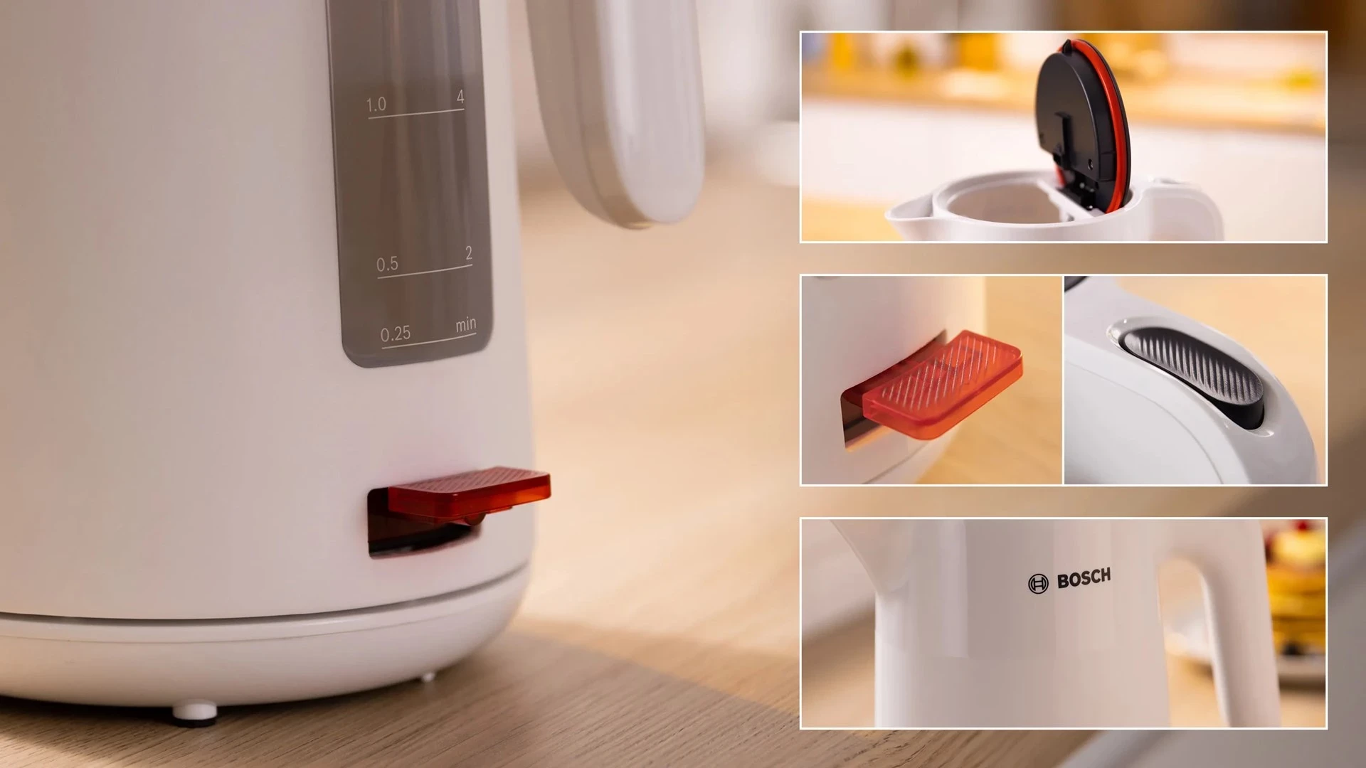 Električni grelnik vode Bosch TWK2M161, 1,7 L, 2400 W, bel