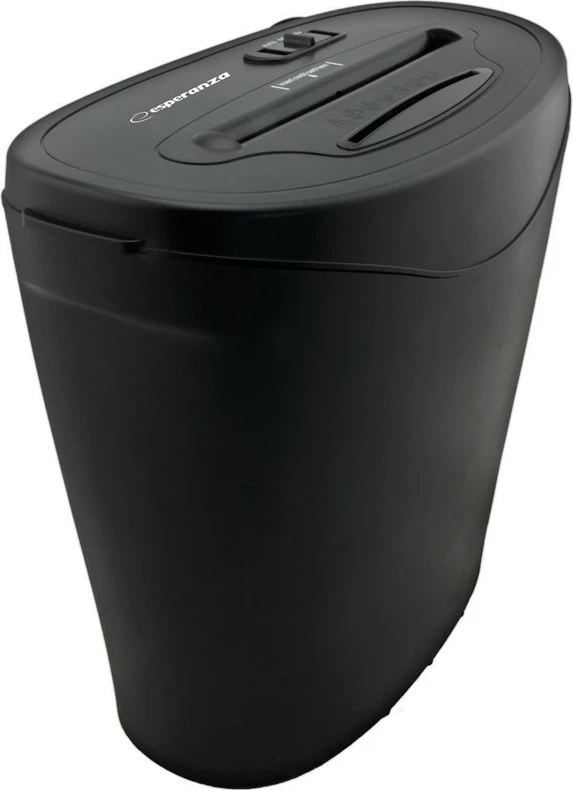 Uničevalec dokumentov Esperanza EN103 RAZOR, 18 L, križna rezina, črn