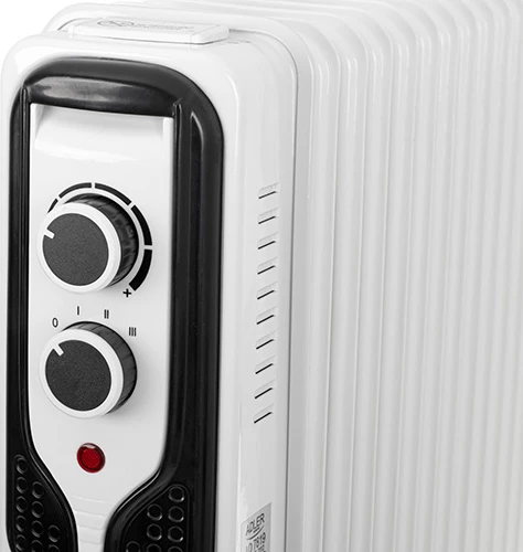 Oljni radiator 7 reber, 1500 W, 3 stopnje ogrevanja, Adler 7815, bel