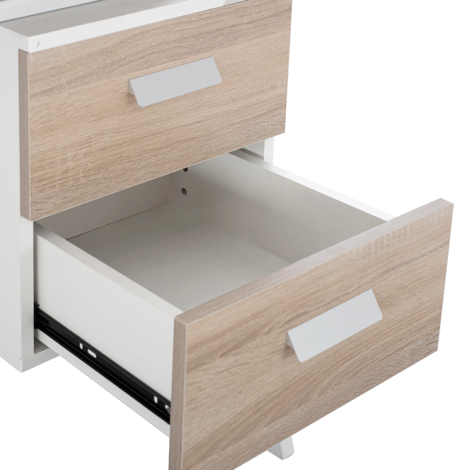 FH2130.01 pisalna miza, SONOMA-bela, 120X60X76