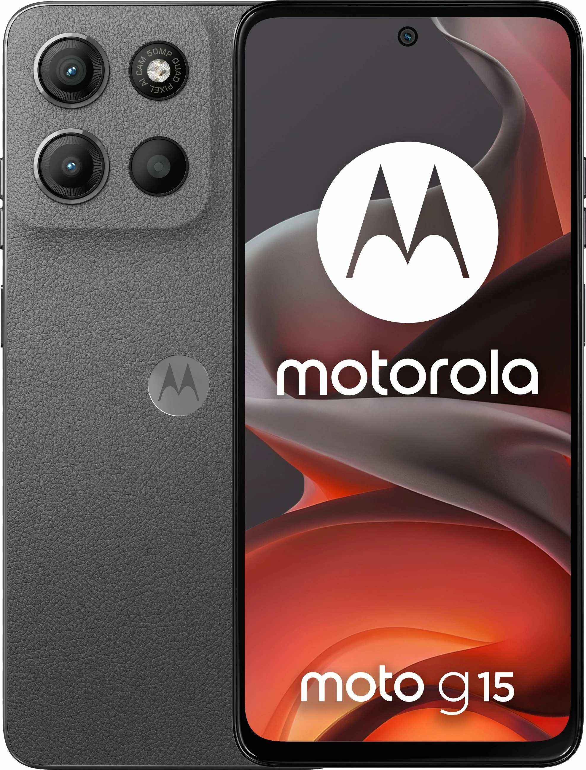 Pametni telefon 6,72" Full HD+ z 128 GB, 50 MP, siv — Motorola moto g15