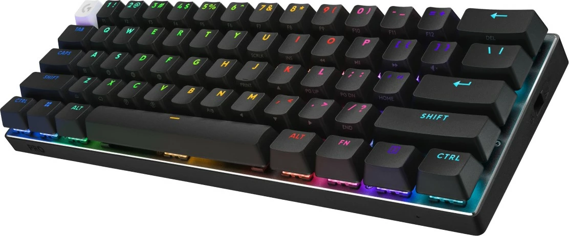 Tipkovnica za igre Logitech PRO X 60 TKL LIGHTSPEED, brezžična, črna