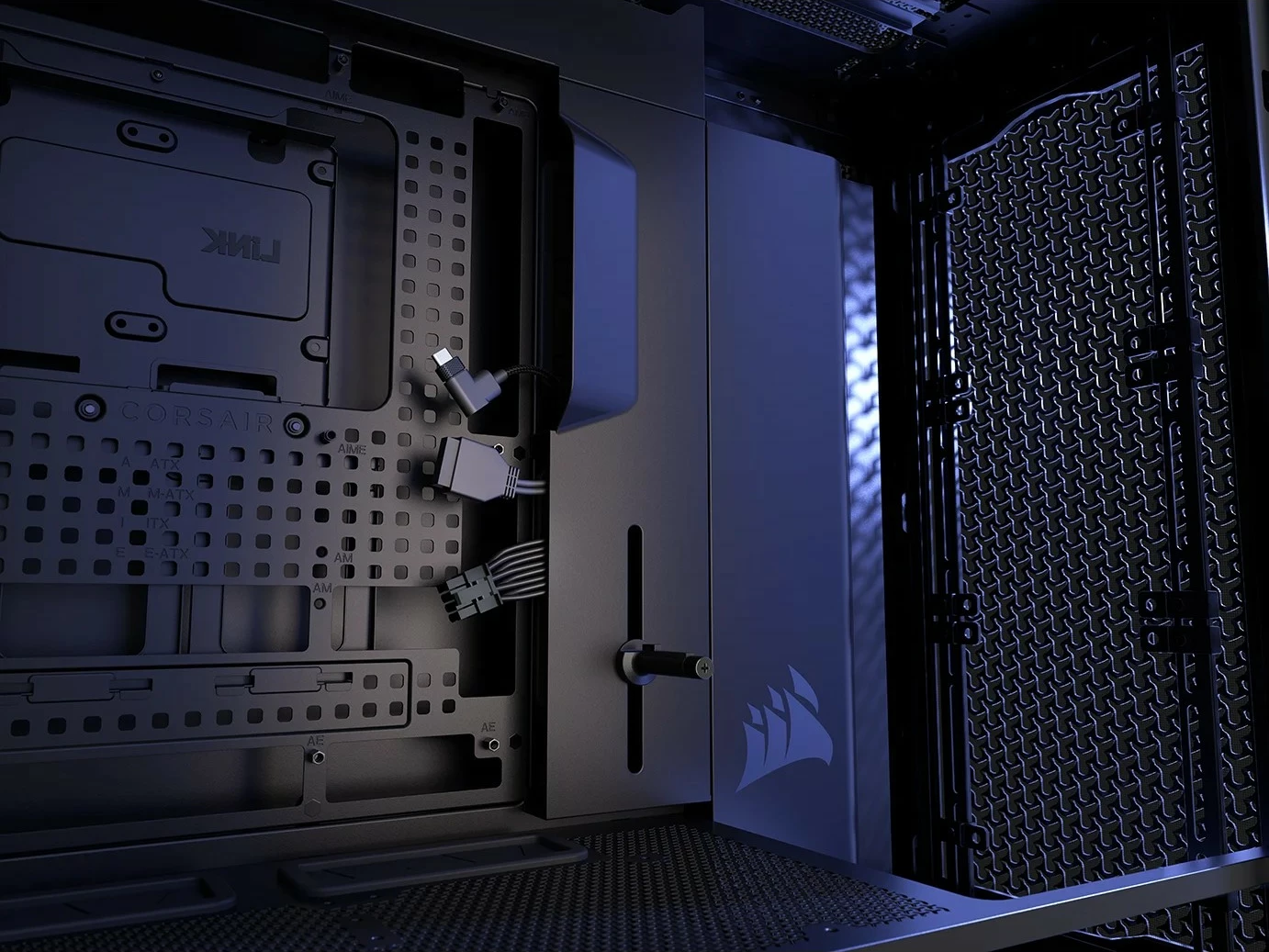 Računalniško ohišje Corsair Frame 5000D RS ARGB, Midi Tower, črn