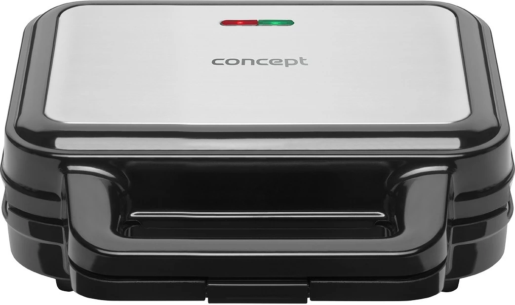 Toster 4 v 1, 900 W, zamenljive plošče, črn, Concept SV3070