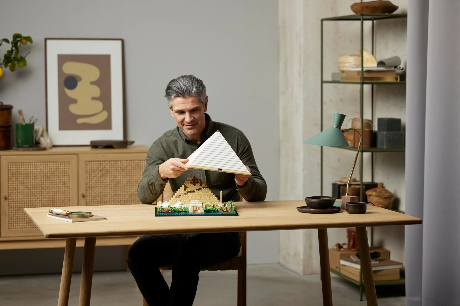 Gradbeni komplet LEGO Architecture Pyramid of Khufu 21058, 1476 delov