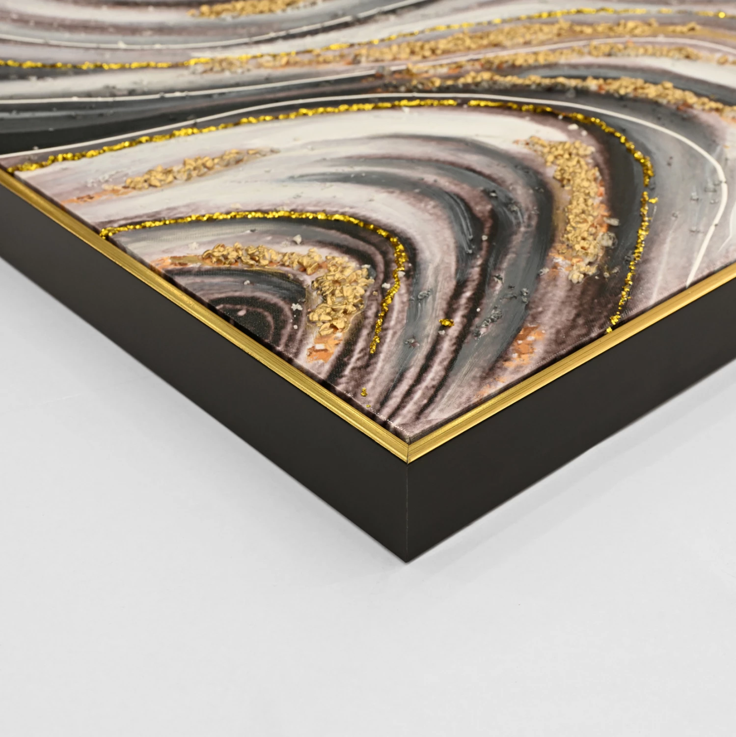 Stenska slika FH4561 bež PS okvir-natisnjeno platno abstraktno 62x4.5x92H cm