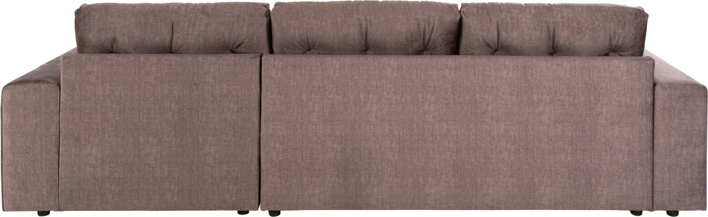 Kotna zofa-postelja s shranjevalnim prostorom CLANCY FH3281.03R rjava tkanina 308x181x92H cm
