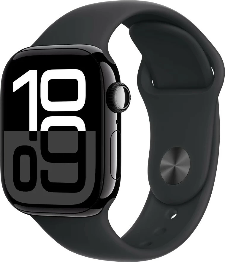 Pametna ura, 42 mm, aluminijasto ohišje v barvi oniks, športni pašček črn S/M Apple Watch Series 10