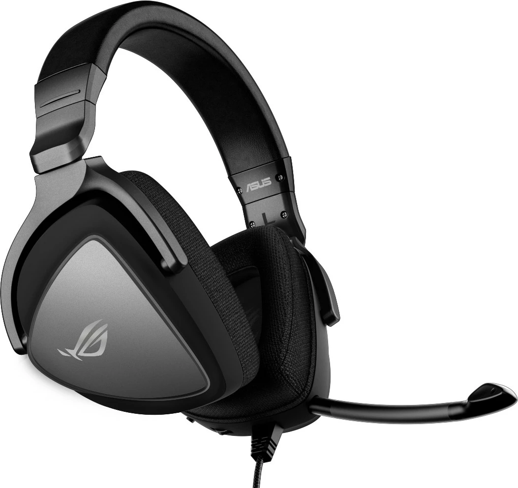 Gaming slušalke ROG Delta S ASUS, z žico, USB-C, AI mikrofon, 300 g, črne
