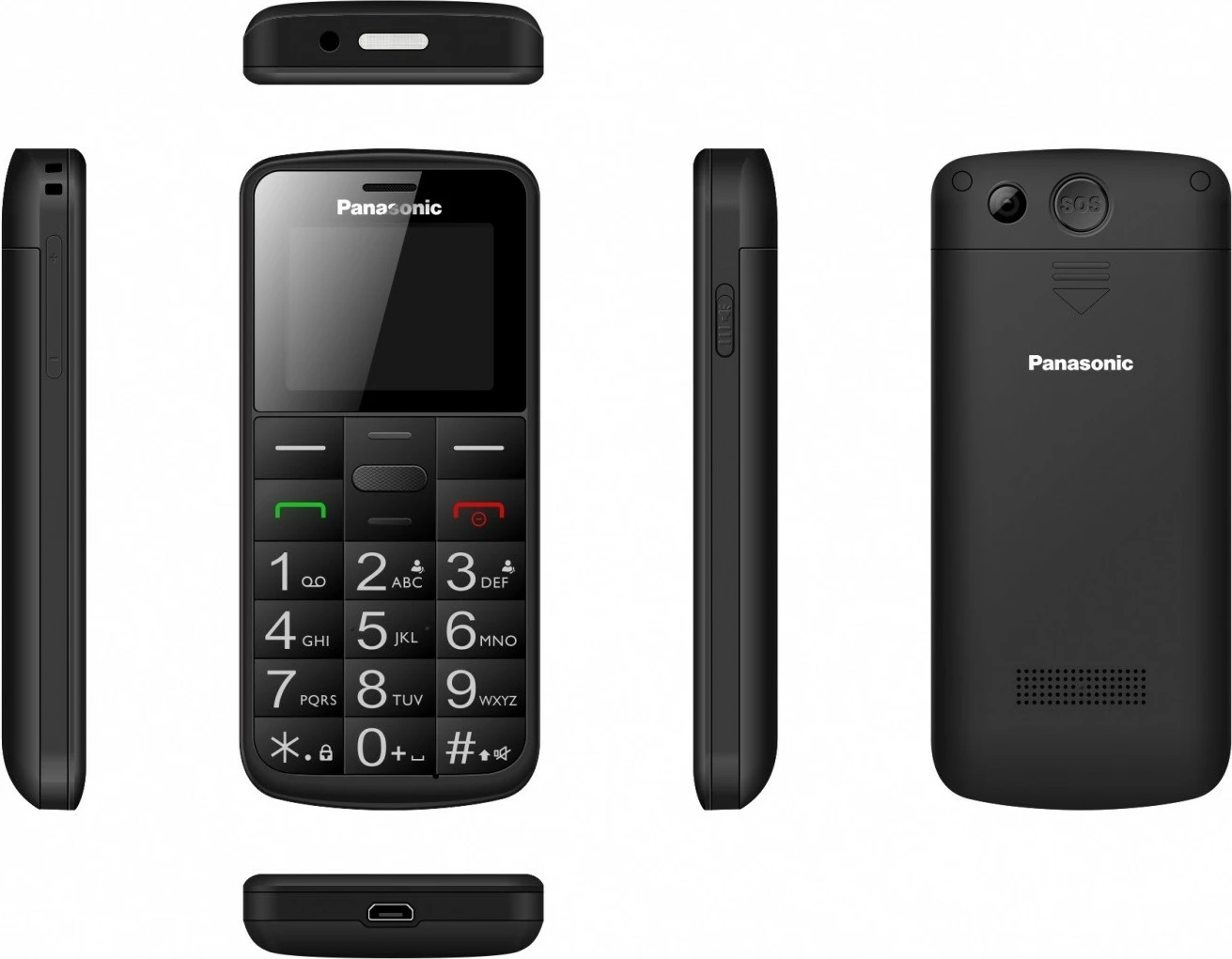 Pametni telefon Panasonic KX-TU110, 32 MB, črn