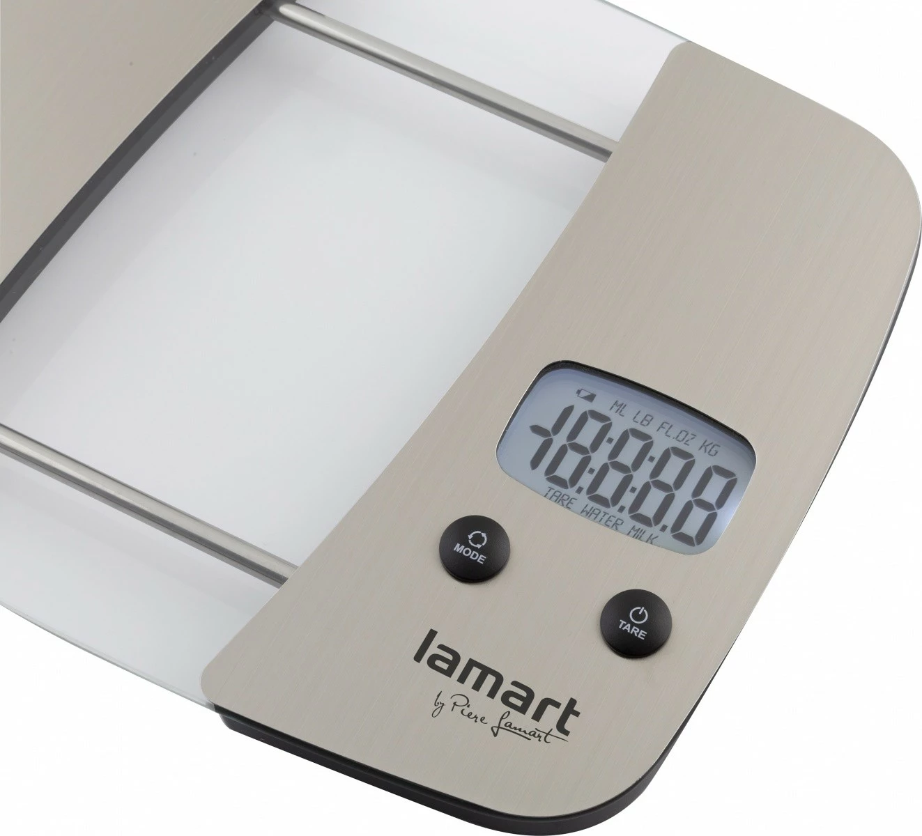 Kuhinjska tehtnica Lamart LT7071 EQUAL, LCD, 5 kg, srebrno/prosojno