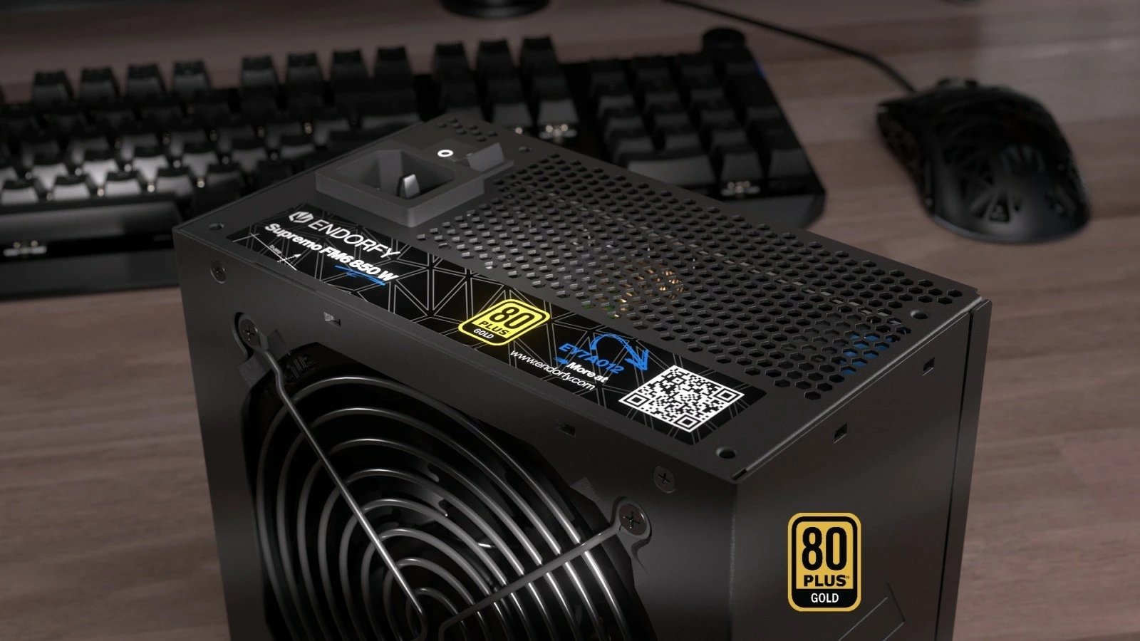 Napajalnik 850 W, modularen, črn Endorfy Supremo FM6 Gold