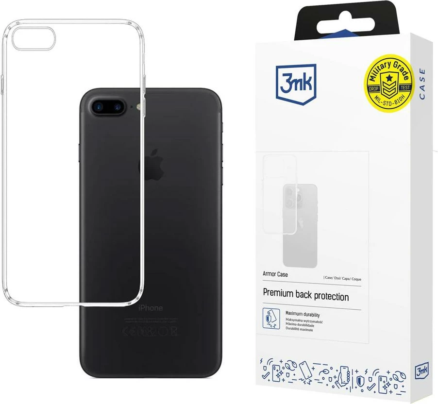 Prozoren zaščitni ovitek 3mk Armor Case za iPhone SE 2022/SE 2020/8/7