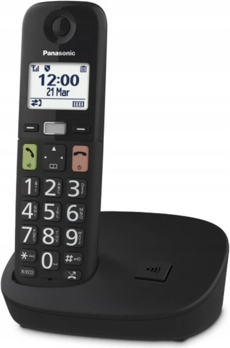 Brezžični telefon Panasonic KX-TGU110FXB, črn