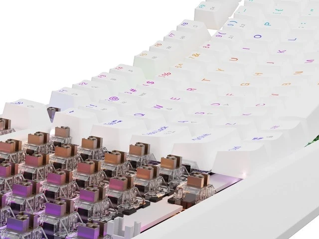 Mehanična tipkovnica Thor 230, TKL, RGB Outemu Brown, Genesis, bela