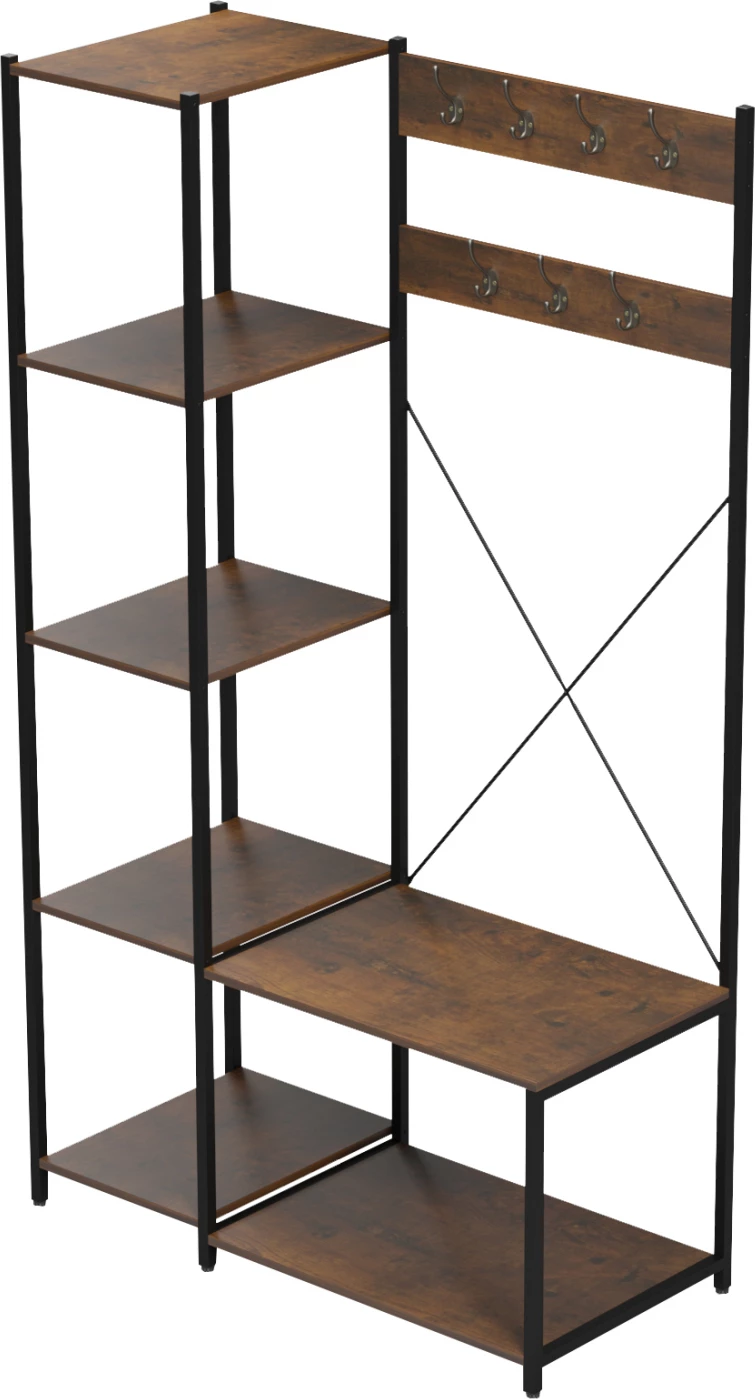 Pohištvo za predsobo/odprta garderobna omara Aranja FH18083 kovina-melamin 100x46x180Hcm