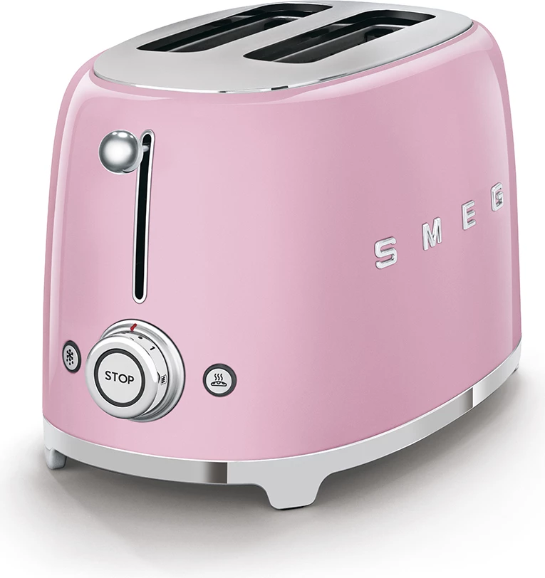 Toster za kruh Smeg 50's Style, 2x2, roza