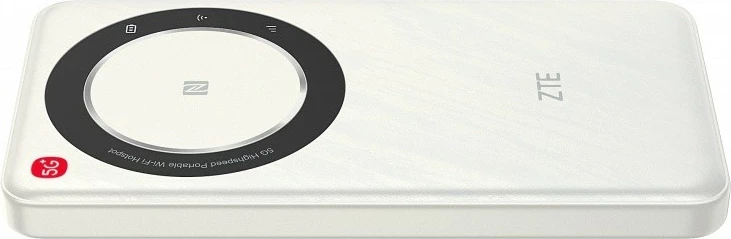Mobilni 5G ruter, Wi‑Fi dvopasovni 2.4/5 GHz 867 Mb/s, NFC, USB‑C, baterija 4500 mAh, ZTE U30 Air, bel