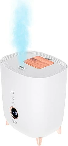 Ultrazvočni vlažilec zraka, Adler AD 7972, LED, 4 L, bel