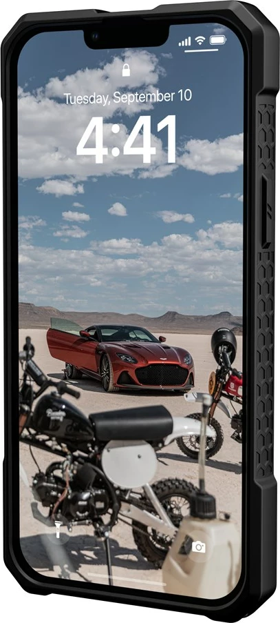 Zaščitni ovoj iz Kevlarja Urban Armor Gear Monarch Pro za telefon, 6,7", črn