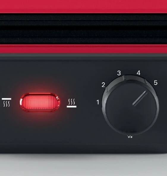 Električni kontaktni žar Bosch TCG4104, 2000 W, rdeč/črn