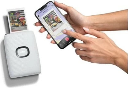 Prenosni foto tiskalnik z motivom Splatoon 3 Fujifilm Instax Mini Link 2 Special Edition, bel, s torbico