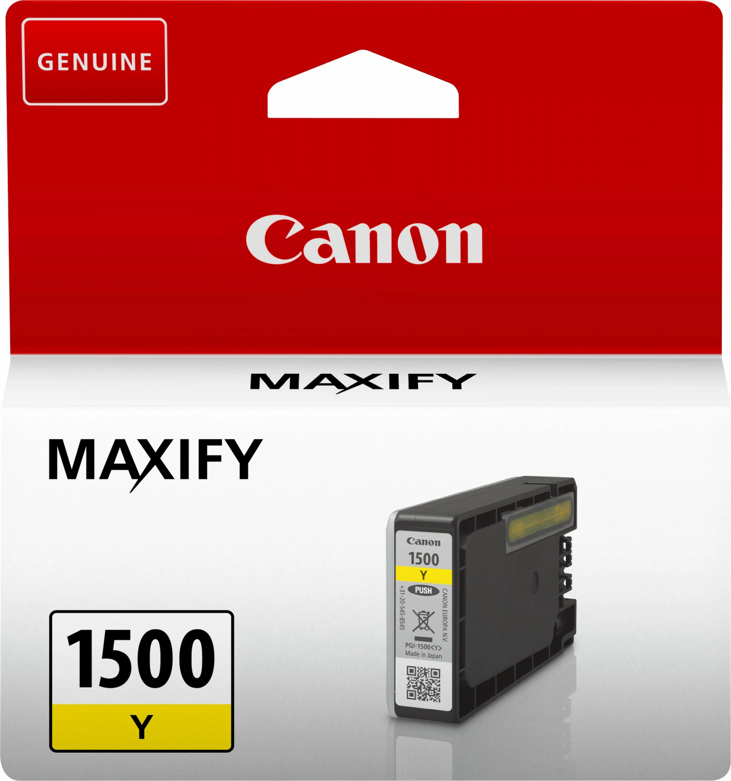 Toner, Canon PGI-1500Y MAXIFY, 4,5 ml, rumena