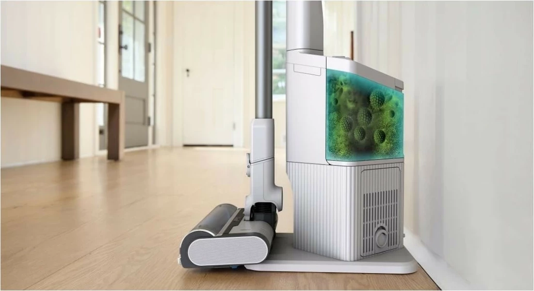 Brezžični sesalnik, 3 hitrosti, 0,42 L, bel - Shark BU3521EU