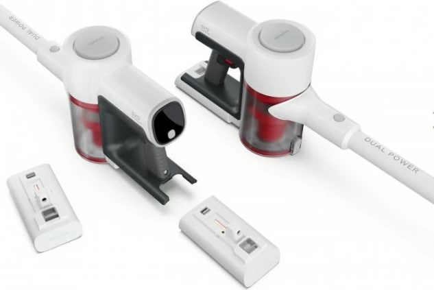 Brezžični sesalnik, Sharp VC-SV12AEU-W, 2 bateriji, bel