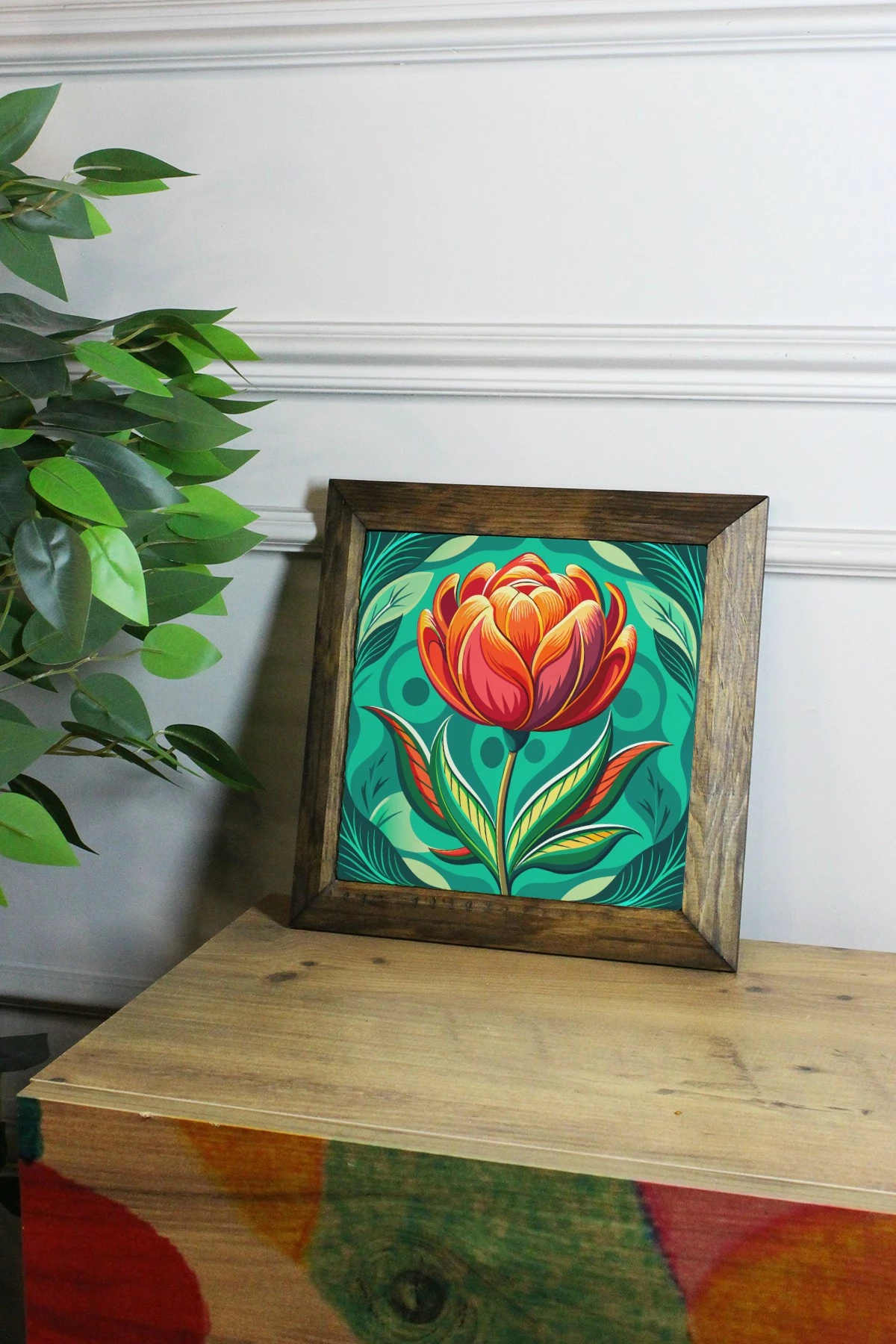 Dekorativna slika z okvirjem, Wallity Ersytastablo13 - 16, večbarvna, 15.5x15.5 cm