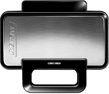 Toster 3-v-1 MPM MOP-43M, zamenljive plošče, 1000 W, inox, črno/srebrn