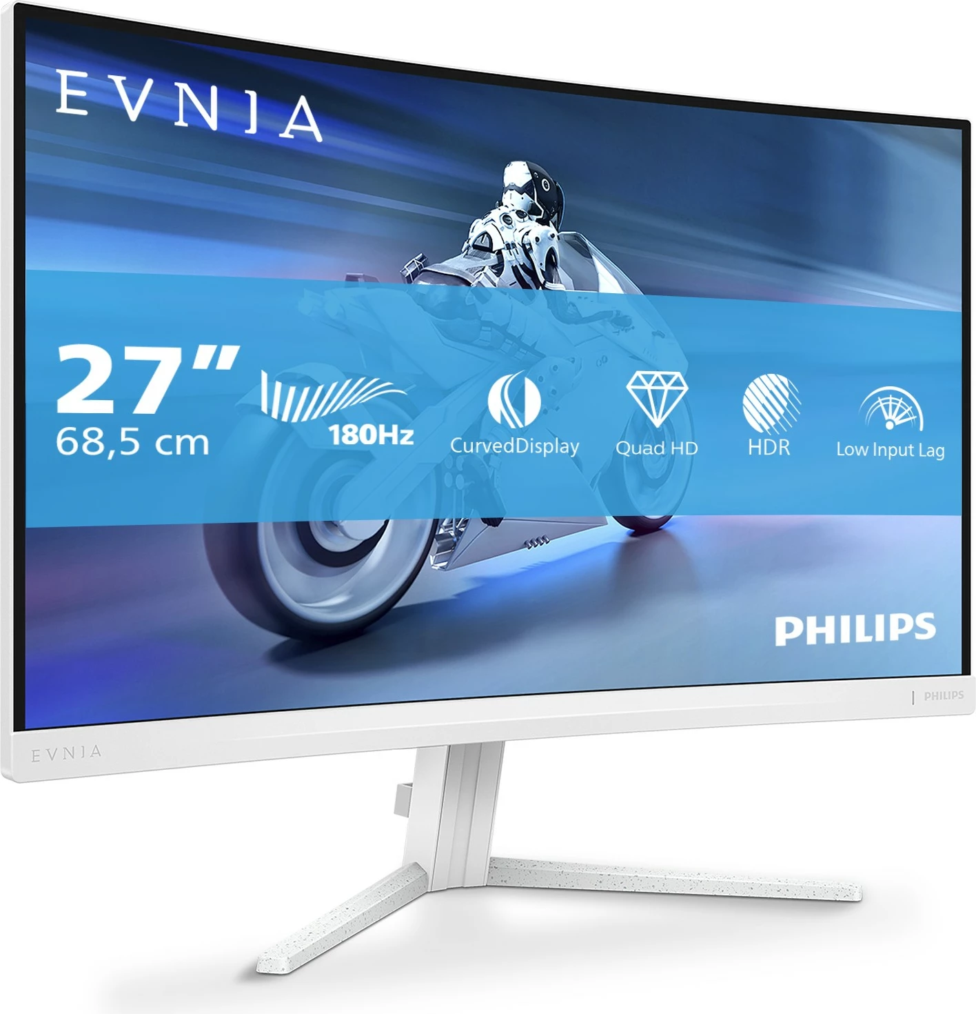 Za igre in profesionalno rabo: zaslon Philips Evnia 5000 27M2C5501/00, 27", Quad HD, bel
